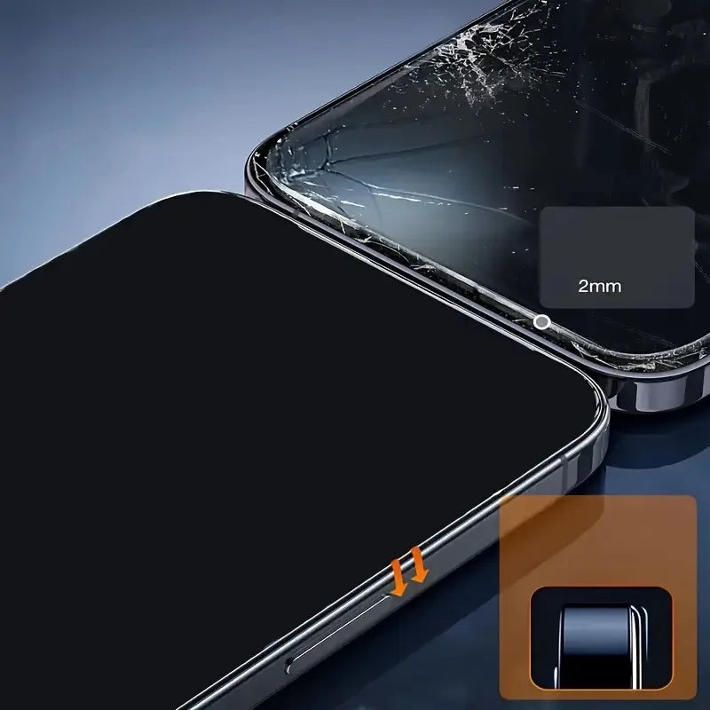3Pcs Dust-Free Screen Protector for Apple 16 15 14 13 12 11 Pro Max Phone Privacy Tempered Glass For IPhone 17 Pro Max 17Air
