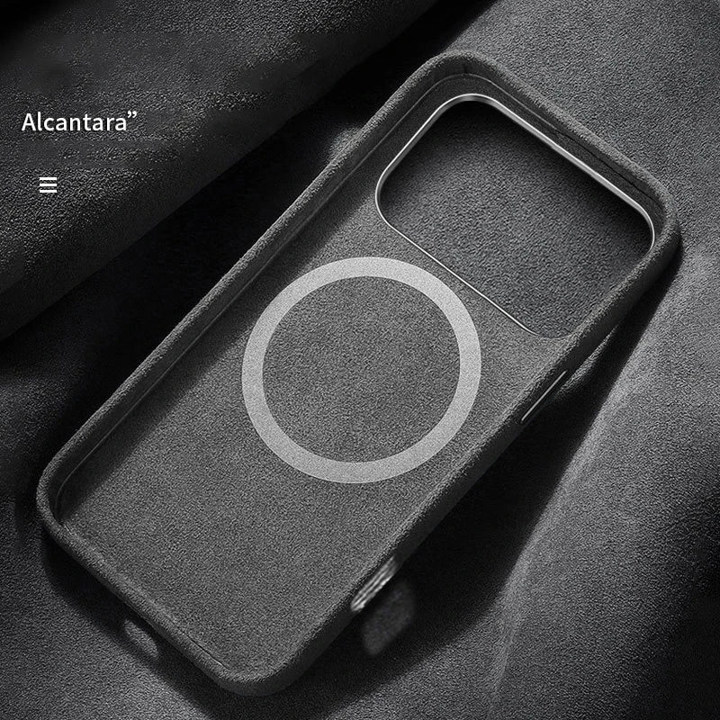 Magsafe Phone Case For iPhone 17 Pro Max-17 Pro/17 Air/ 17 Luxury Feel Alcantara Cover