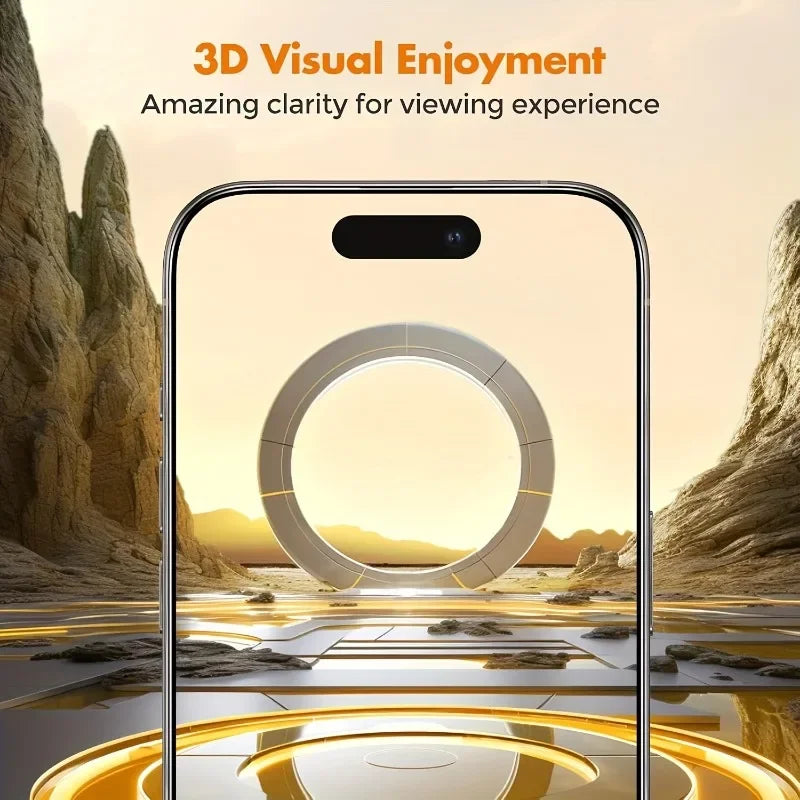 4Pcs Easy Install 360°Privacy Tempered Glass For iPhone 17 16 15 14 13 11 12 Pro Max Plus X XR XS Anti-spy Screen Protector