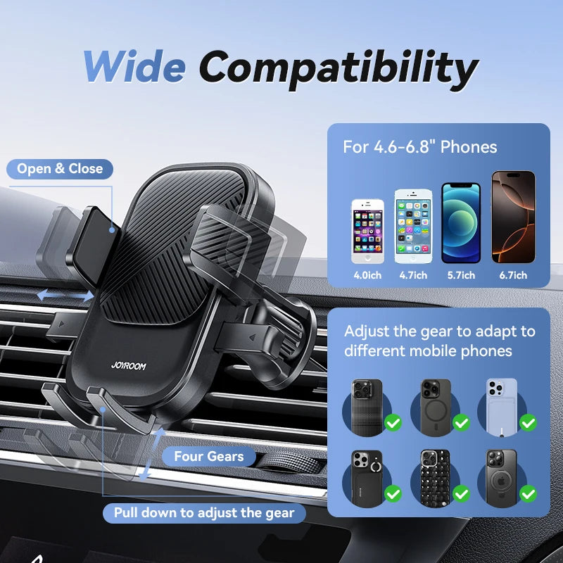Joyroom Phone Holder Mount for Car Air Vent Hands-Free Universal Cell Phone Mount 360° Rotation for iPhone Samsung Xiaomi Huawei
