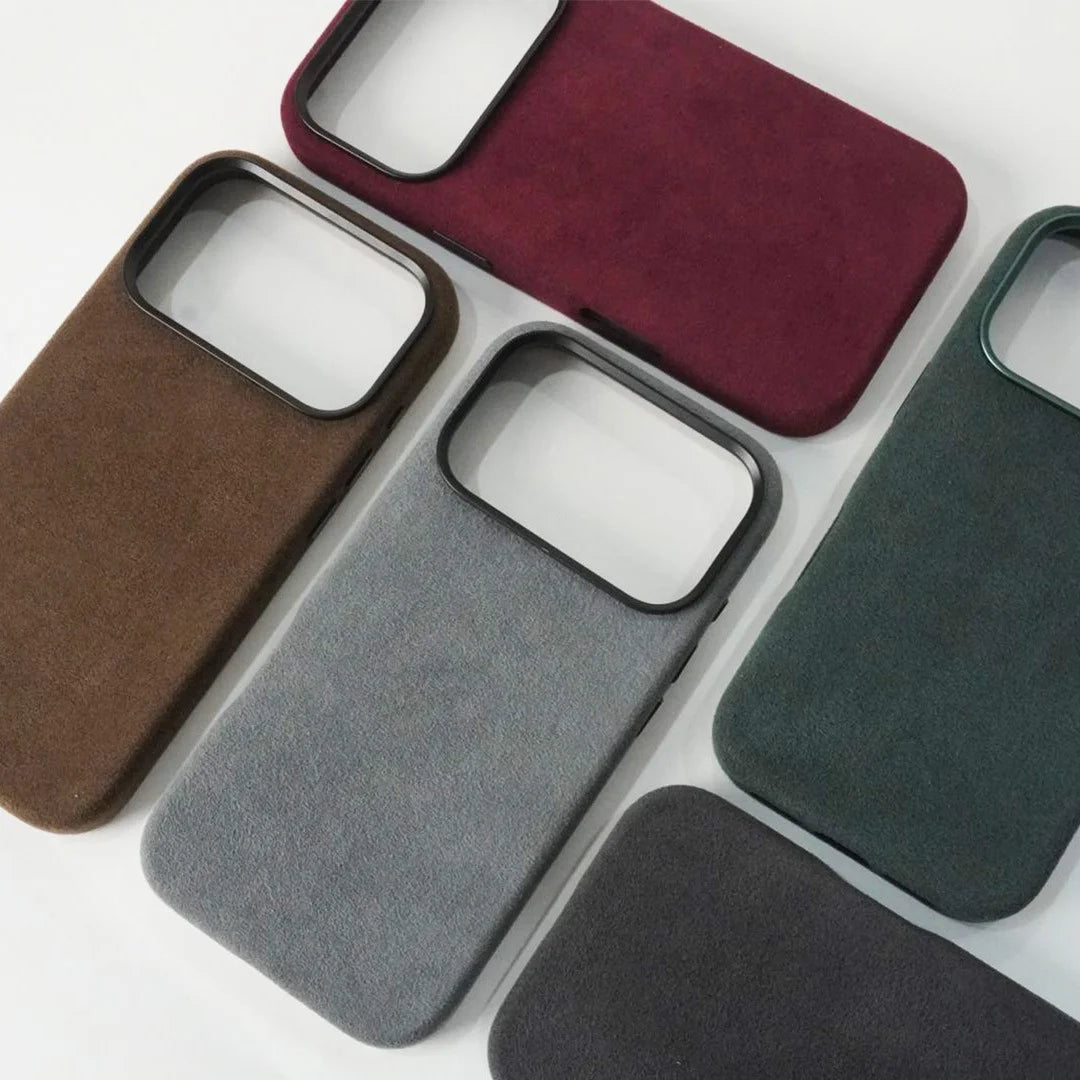 Magsafe Phone Case For iPhone 17 Pro Max-17 Pro/17 Air/ 17 Luxury Feel Alcantara Cover