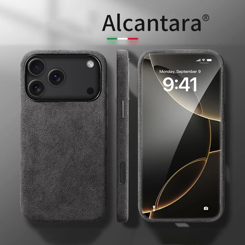 Magsafe Phone Case For iPhone 17 Pro Max-17 Pro/17 Air/ 17 Luxury Feel Alcantara Cover